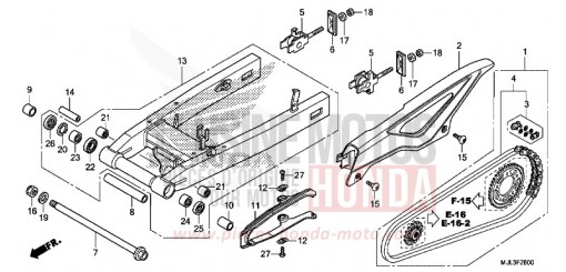 BRAS OSCILLANT NC750XDE de 2014